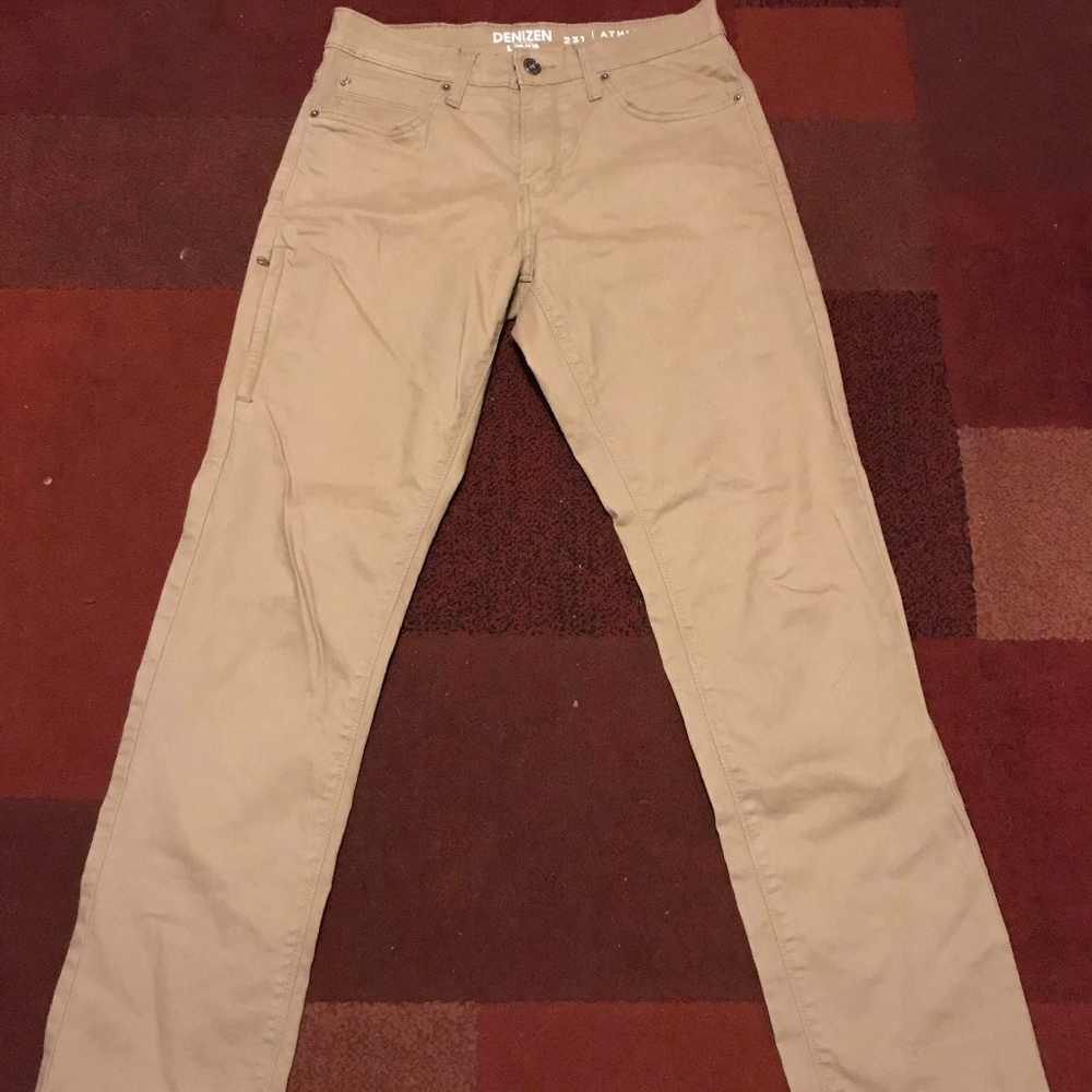 Levis 231 Khaki Athletic Fit Jeans